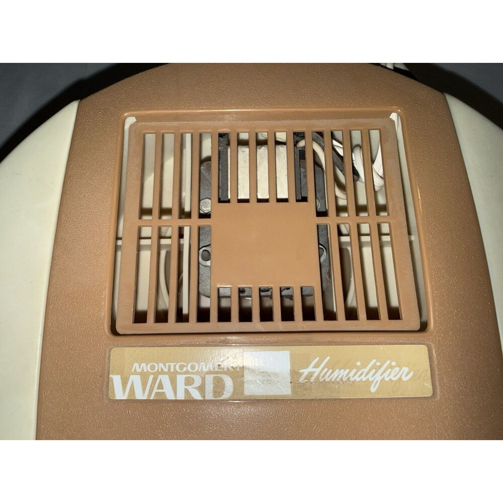 Vintage 1981 Montgomery Ward Humidifier 53-21127 Brown Cream Tested Working